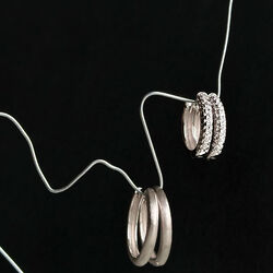 Classic Satin Hoops, Philippa Studios