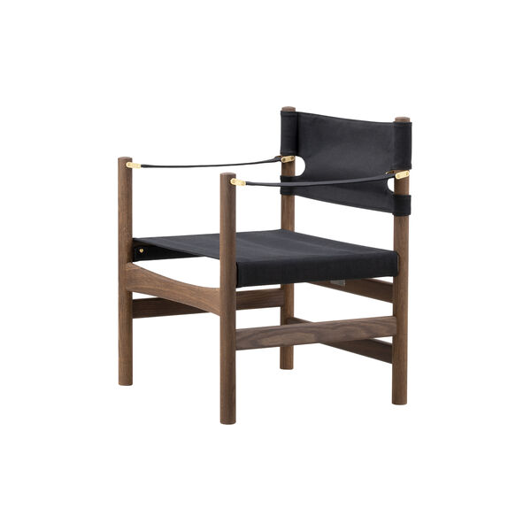 Canvas 21 Chair, olieret r&oslash;get eg/sort canvas, Fredericia