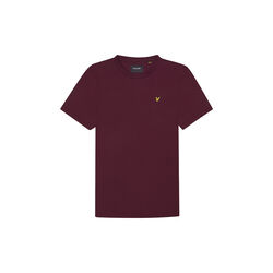 Plain T-Shirt, burgundy, Lyle & Scott