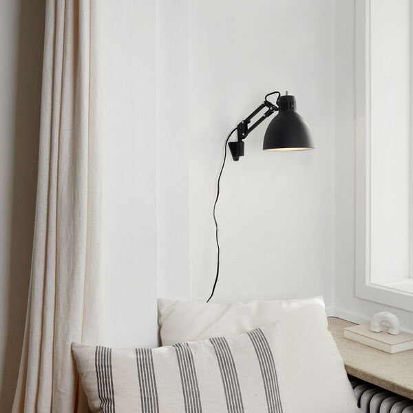 ARCHI W1 v&aelig;glampe, black/silver, Nordic Living