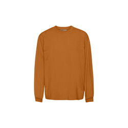 Oversized Organic LS T-shirt, ginger brown, Colorful Standard