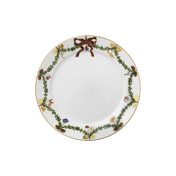 Stjerne Riflet Jul tallerken &Oslash; 27 cm, Royal Copenhagen
