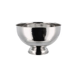 Champagnebowle, hamret blank st&aring;l, Bastian