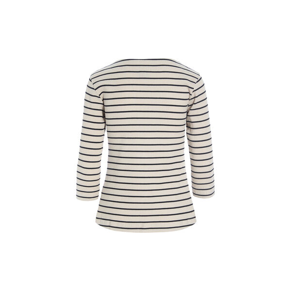 Globe stripe bluse, black/ivory stripe, BITTE KAI RAND
