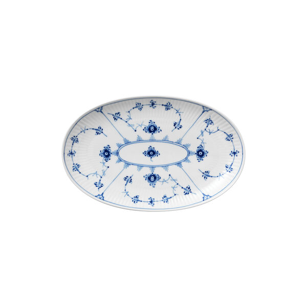 Musselmalet Riflet asiet 23,5 cm, Royal Copenhagen
