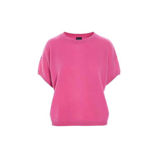 Cloud cashmere kort&aelig;rmet bluse, bubble gum, BITTE KAI RAND