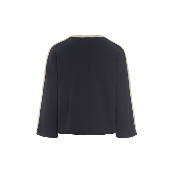 Saku bluse med sl&oslash;jfe, black/ivory string, BITTE KAI RAND