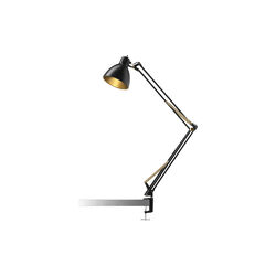 ARCHI T2 bordlampe, black/gold, Nordic Living