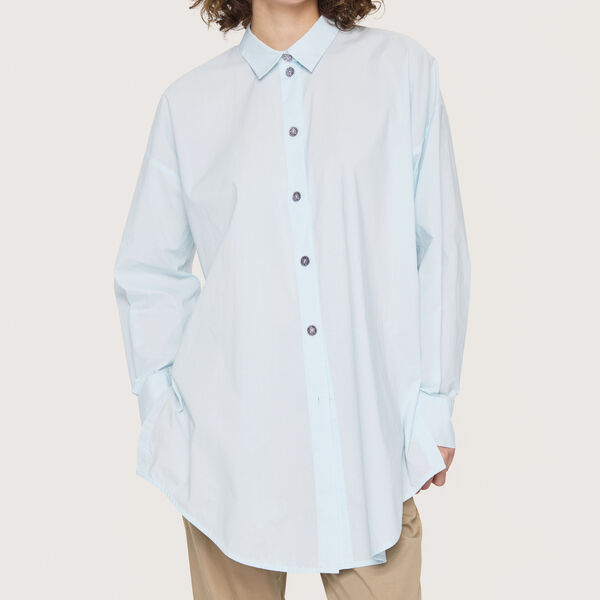 Core cotton skjorte, cool blue, BITTE KAI RAND