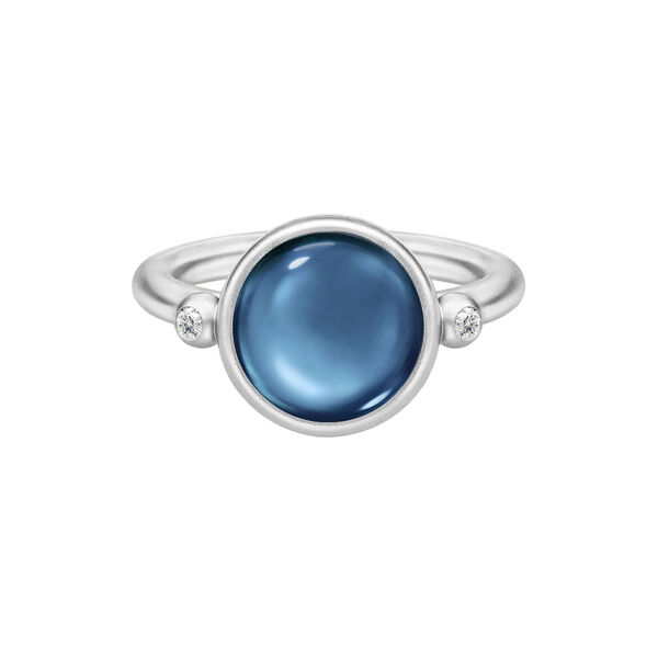 Prime Ring, silver/sapphire blue, Julie Sandlau