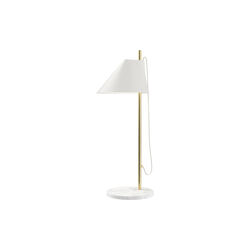 Yuh bordlampe, hvid/messing, Louis Poulsen