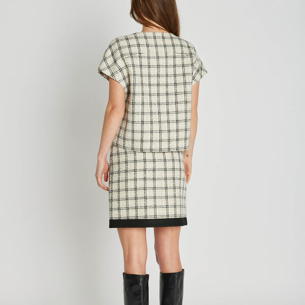 Marmonti skirt, black/off white, PBO