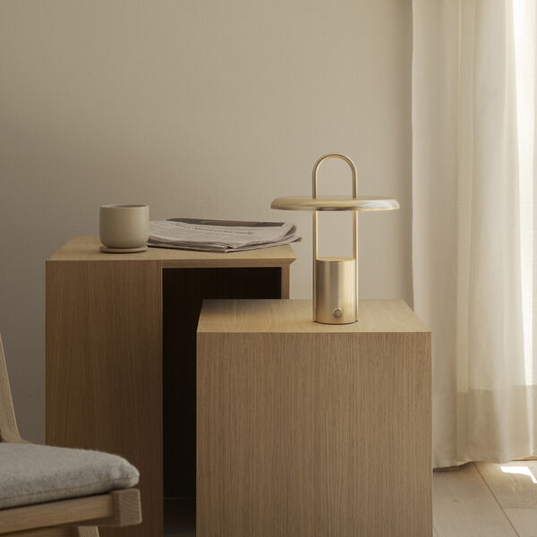 Pier portable LED lampe, brass, Stelton