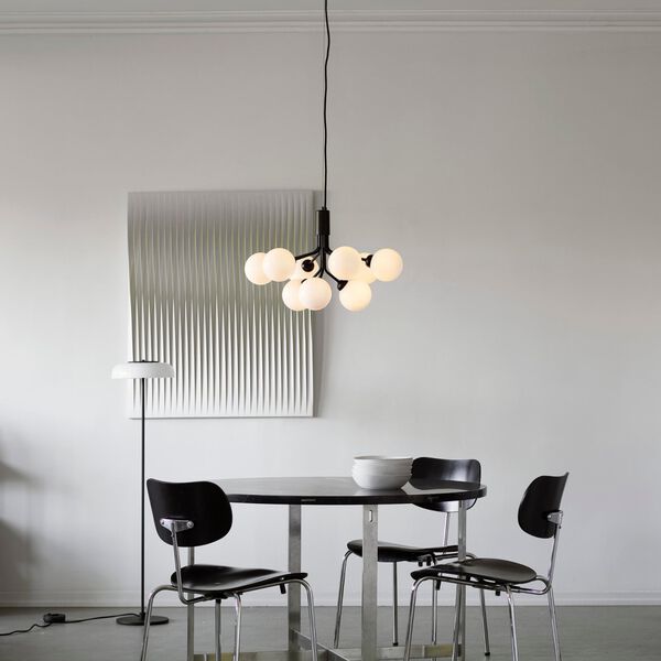 Apiales 9 Pendant, satin black/opal, Nuura