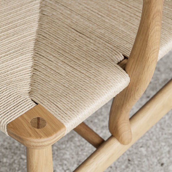 CH22 loungestol, olieret teak/eg/natur, Carl Hansen & S&oslash;n