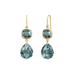 Olivia Earrings, gold/midnight, Julie Sandlau