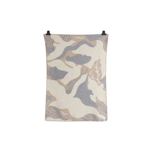 FUGL OG FISK Half Size Throw, grey/beige, R&oslash;ros Tweed