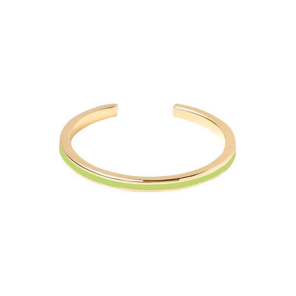 Mini Bangle Ring, yuzu, bangle up