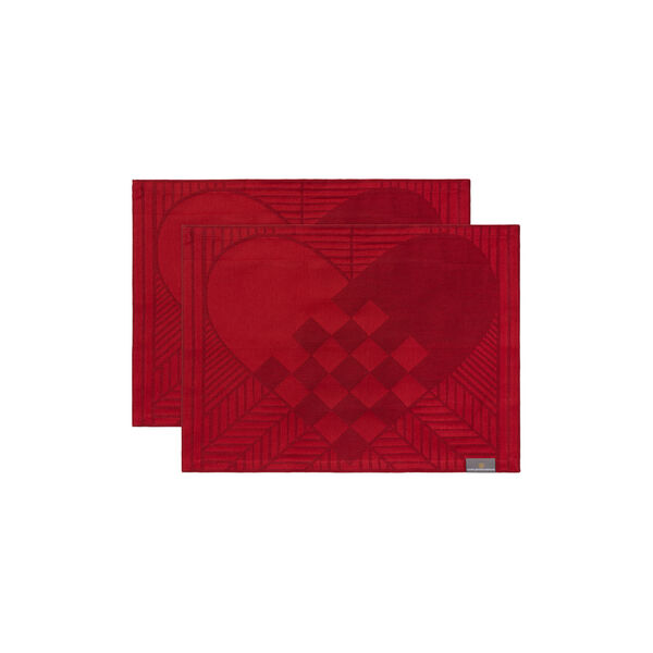 CHRISTMAS RUSTIC d&aelig;kkeserviet, deep red, Georg Jensen Damask
