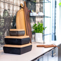 Rektangul&aelig;rt ovnfast fad med varmebrik, Dutchdeluxes