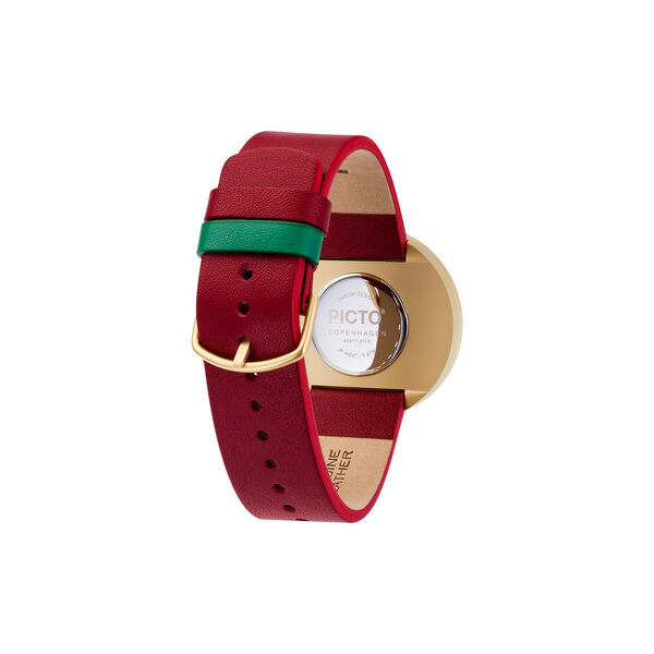 PICTO armb&aring;ndsur, dusty green/matt gold/ruby red, Picto