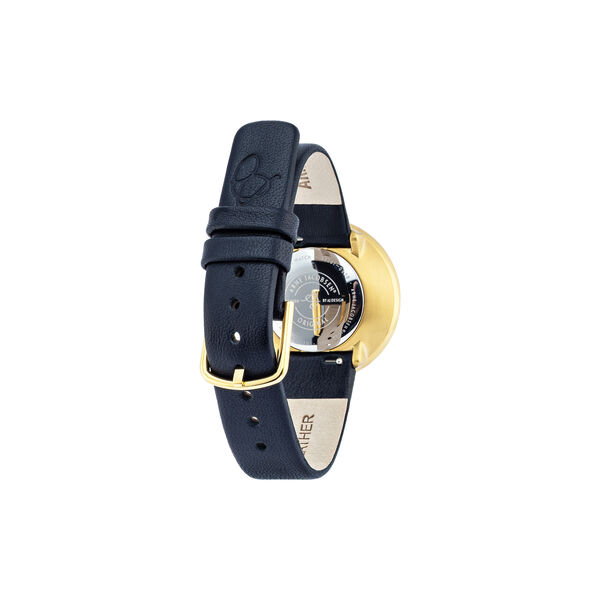 City Hall Bangle armb&aring;ndsur, oxford blue/gold/gold, Arne Jacobsen Watches