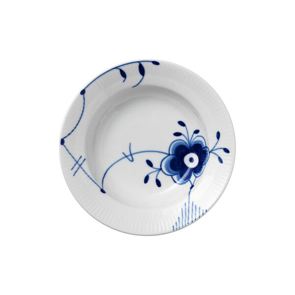 Bl&aring; Mega Riflet dyb tallerken &Oslash; 17 cm, Royal Copenhagen