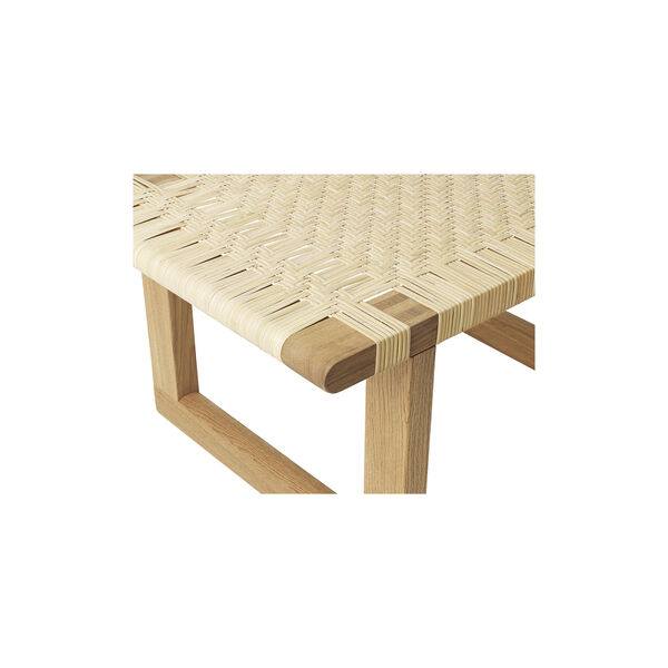 BM0488S Table Bench bord, olieret eg/rattan, Carl Hansen & S&oslash;n