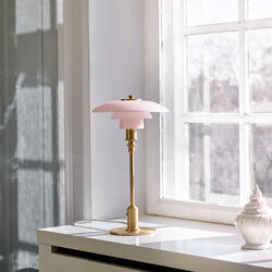 PH 2/1 Pale Rose bordlampe, Louis Poulsen