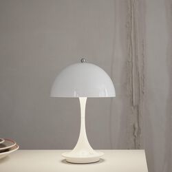 Panthella Portable Metal, hvid, Louis Poulsen