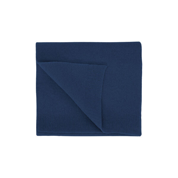 Merino Wool Scarf, marine blue, Colorful Standard