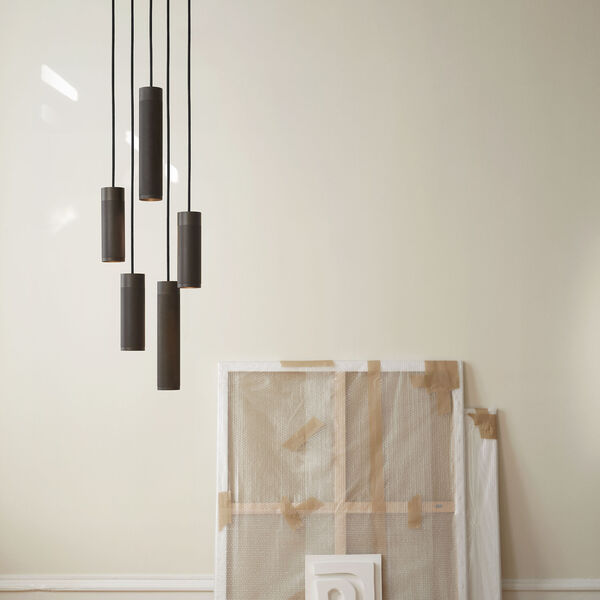 Patrone Cluster Ceiling Lamp Large, black-browned brass, Thorup Copenhagen