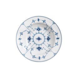 Musselmalet Riflet dyb tallerken &Oslash; 17 cm, Royal Copenhagen