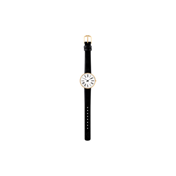 Roman armb&aring;ndsur, white/black, Arne Jacobsen Watches