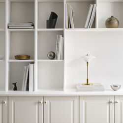 PH 2/1 Portable bordlampe, brass, Louis Poulsen