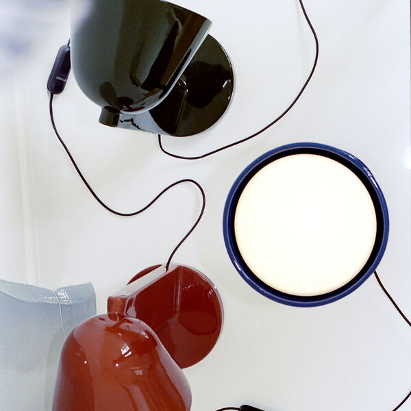 C&eacute;ramique Down bordlampe, rust red, Flos